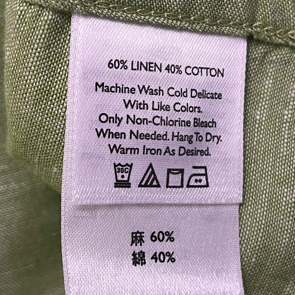 Classic Button-Front Women’s Shirt - Green - Picture 4 of 4